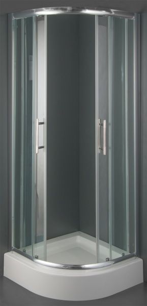 Душова кабіна Kolo GEO 6 Easy напівкругла 90x90 з піддоном Simplo