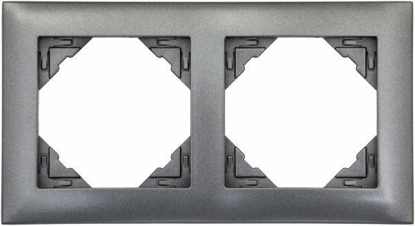Рамка двухместная Efapel LOGUS универсальная графит 90920 TIS