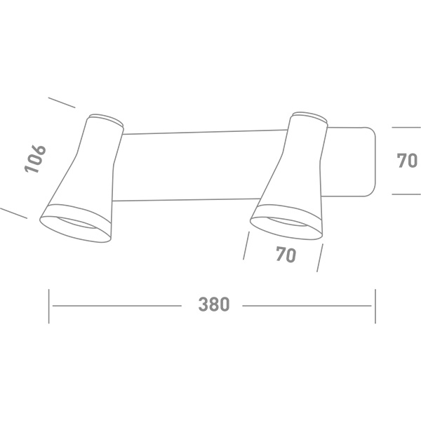 Спот Maxus Spot Light MSL-02W 2x4 Вт черный 