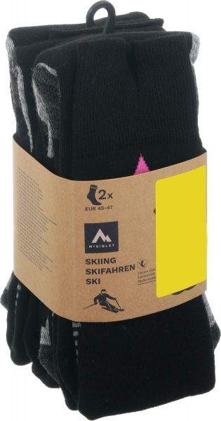 Шкарпетки McKinley Denny ux 2-pack McK 408440-905050 р.45-47 чорний