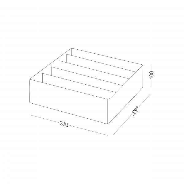 Органайзер MVM TH-09-05 GRAY 100x330x330 мм