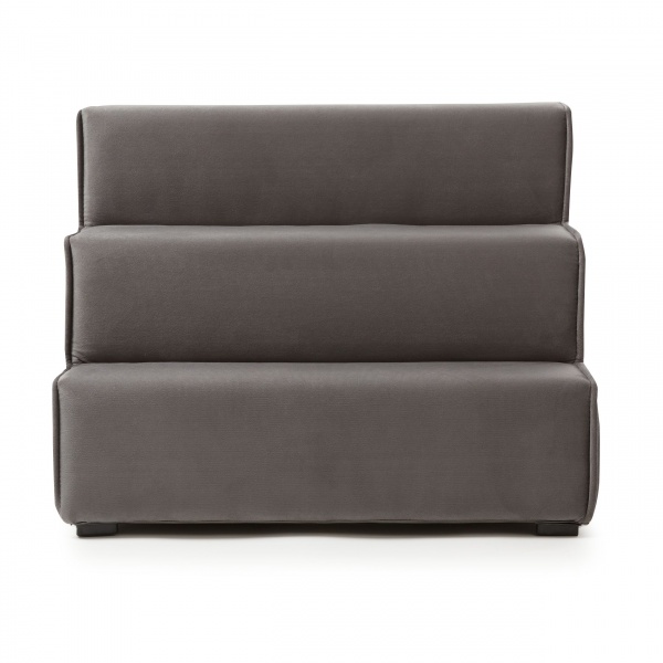 Пандус-сходинки з лежаком PETBED Velor лівий 55x42x42 см темно-сірий