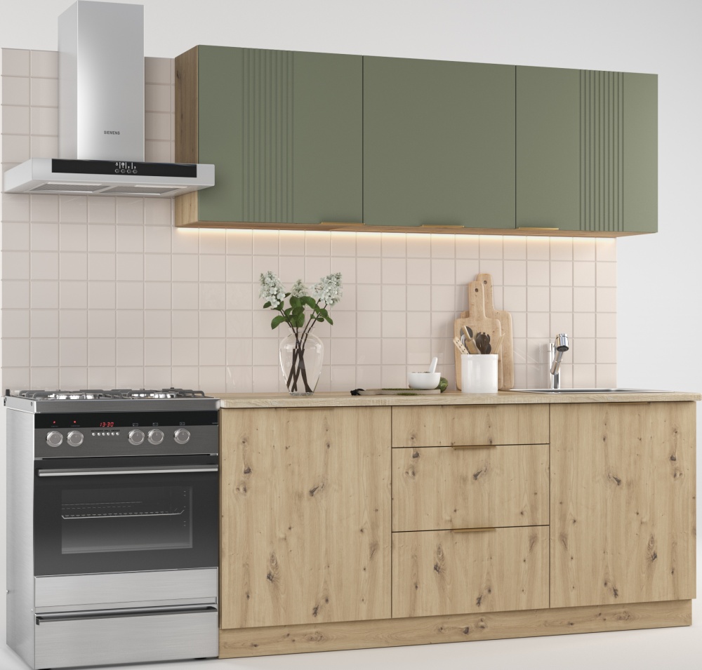 Кухня Грейд Тея МДФ 1,8молива/дуб артізан