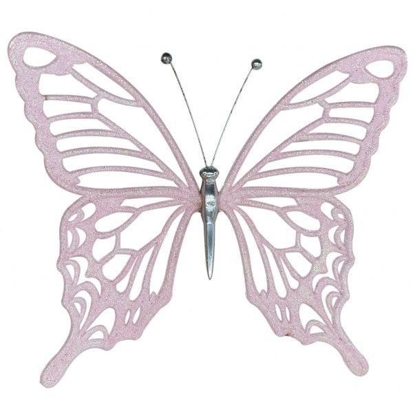 Прикраса новорічна MISLT Метелик середній 15x15 см J0003-8 