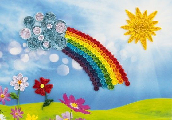 Набор для квиллинга Радуга 11 цветов QP-6270 Бумагия 