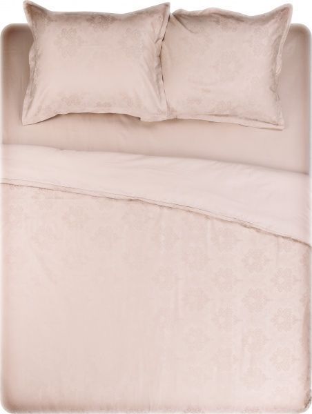 Комплект постільної білизни євро шампаньз візерунком Domikus 