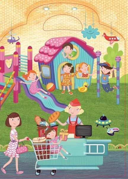 Книга «Книга Пригоди в наліпках : У супермаркеті (у)»