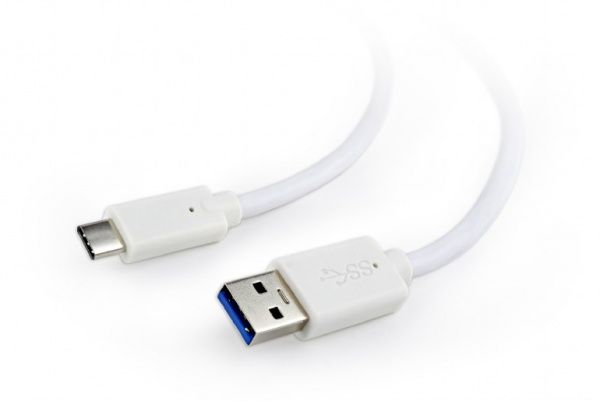 Кабель Cablexpert 1,8 м білий (CCP-USB3-AMCM-6-W) USB 3.0 A-тато/C-тато