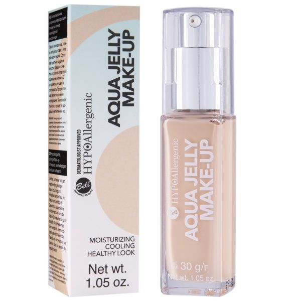 Флюїд Bell Aqua Jelly Hypo Allergenic 02 light sand beige 31 г