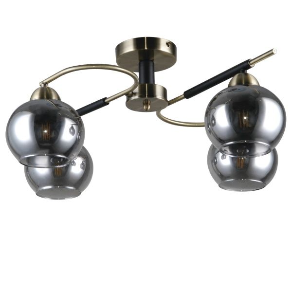 Люстра потолочная Victoria Lighting 4x40 Вт E27 бронза Elfi/PL4 