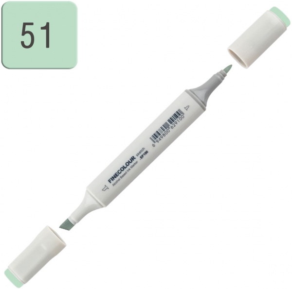 Маркер спиртовий FINECOLOUR Sketch EF100-51 ялиновий зелений 