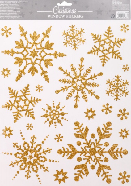 Декоративная наклейка новогодняя в ассортименте BCC040630 30x42 см