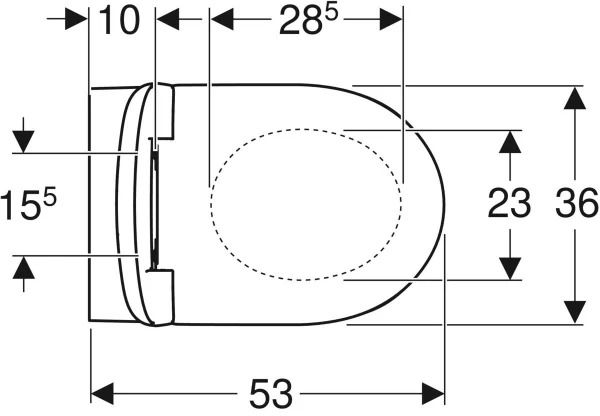 Унітаз підвісний Geberit Selnova Rimfree із сидінням з кришкою (501.750.00.1)