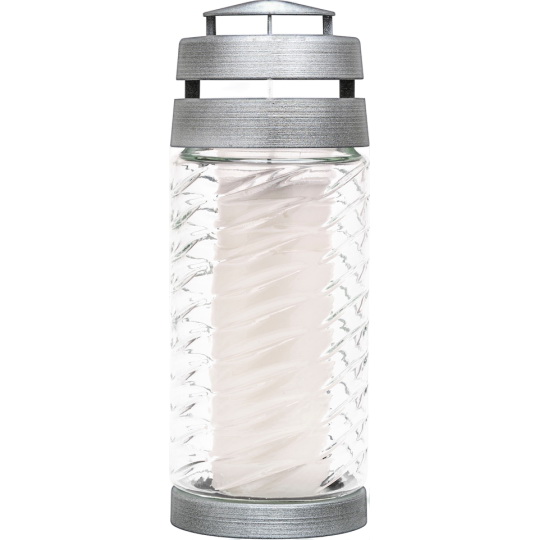 Лампада Bolsius стеклянная Longing, белая (49 часов)