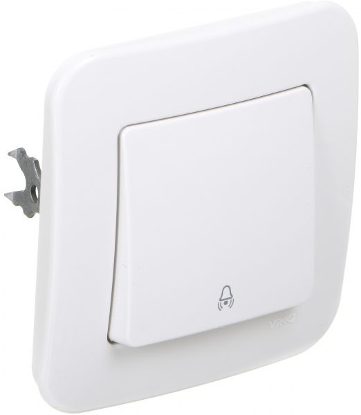 Кнопка автоматического дверного замка кнопочный одноклавишный Viko Rollina без подсветки 10 А 250В белый 90420006