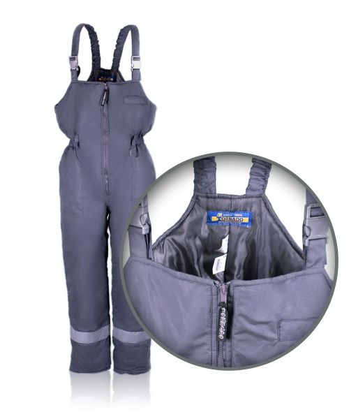 Полукомбинезон рабочий Торнадо “Грей” утепленный р. 52-54 рост 5-6 серый