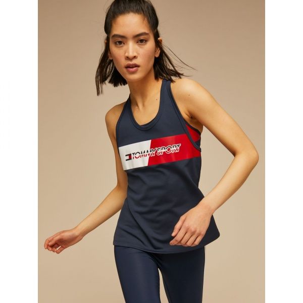 Майка Tommy Hilfiger GRAPHIC FLAG TANK TOP S10S100298401 L темно-синій