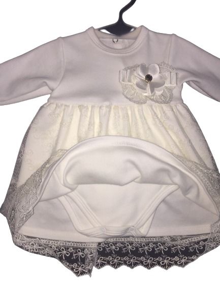 Боді для дівчинки Україна сукня р.56-62 айворі 