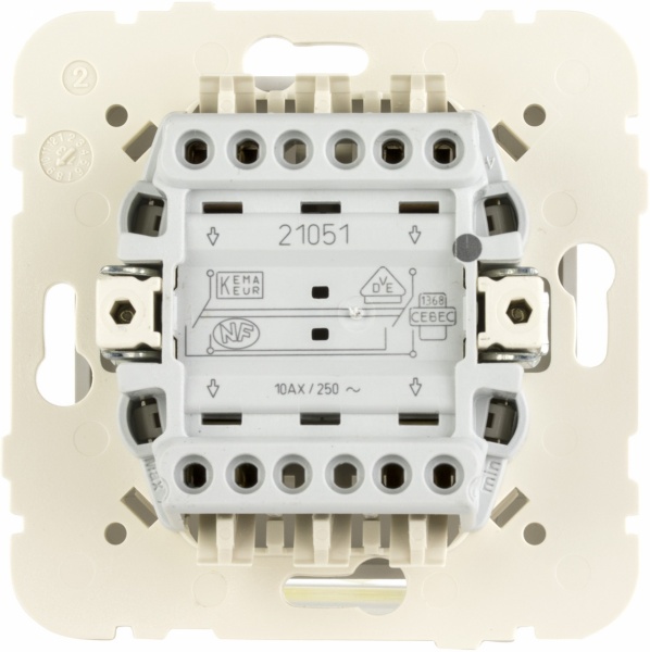 Выключатель перекрестный одноклавишный Efapel Logus без подсветки 10 А 250В IP20 белый 21051 TGE