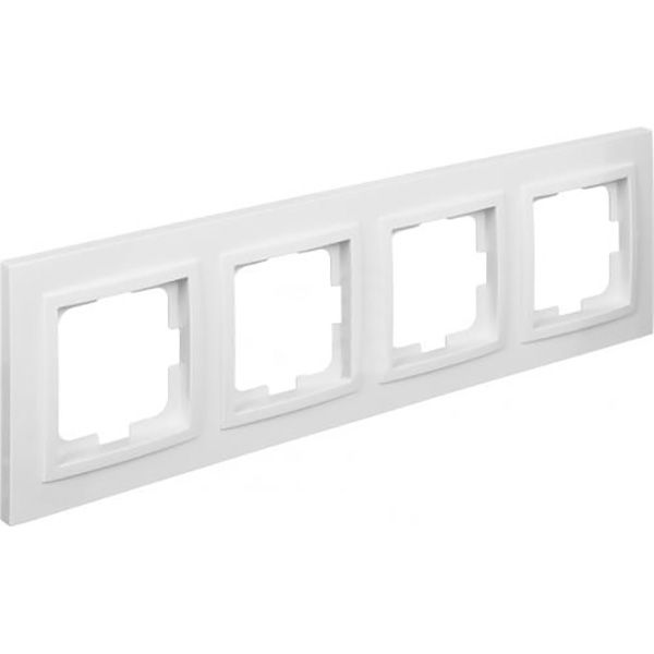 Рамка чотиримісна Mono Despina універсальна білий 102-190000-163