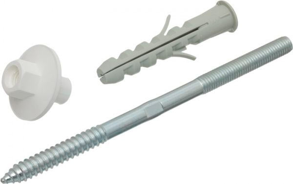 Кріплення для умивальника до стіни з ексцентриками і болтами 10x180 мм