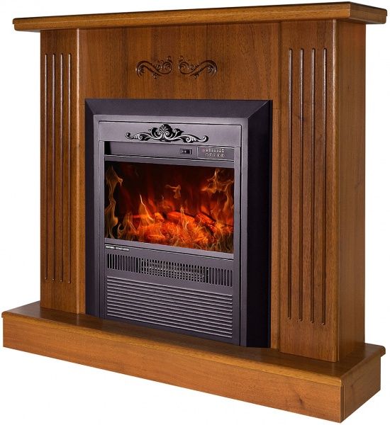 Камінокомплект ART FLAME Смайл & Христина (горіх)