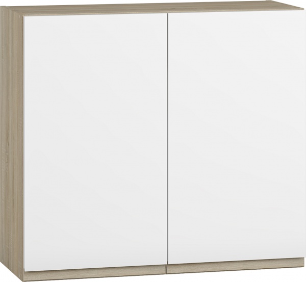 Шафа верхня МС Джетта 80х72х31,7 см, білий діамант/дуб сонома Грейд