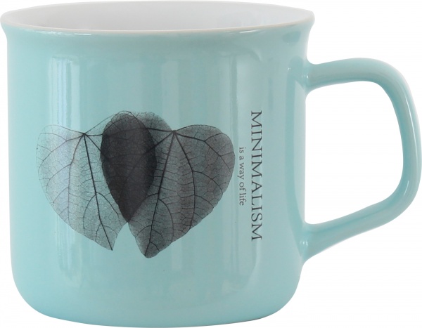 Чашка Minimalism 350 мл синій (HTK-029) Limited Edition