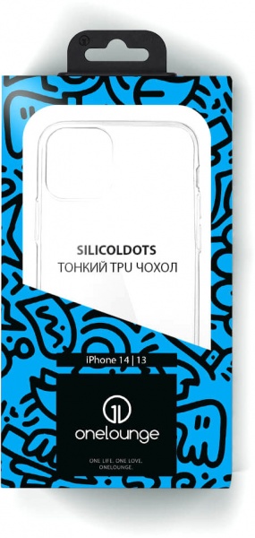 Прозорий TPU чохол oneLounge SilicolDots для iPhone 14 | 13