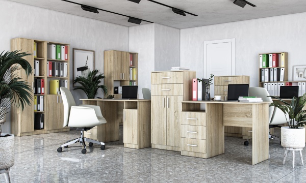 Стеллаж Грейд 1 Оптимал 1120х630х220 мм дуб сонома