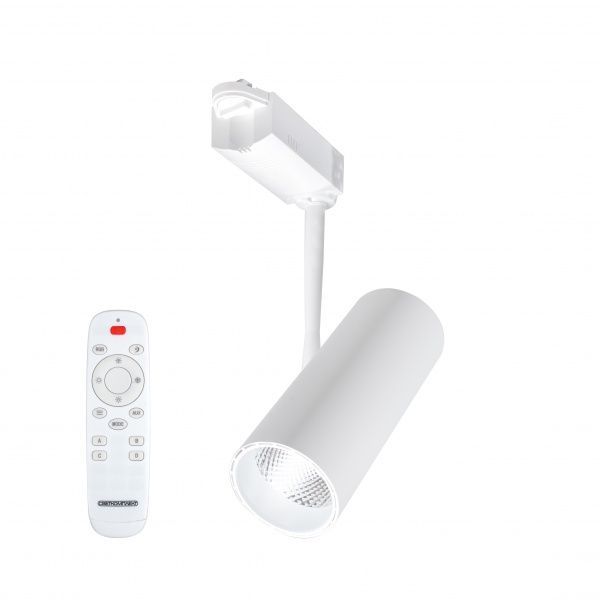 Трековый прожектор Светкомплект LED RC с пультом ДУ 30 Вт 3000-6000 К белый DLP T 