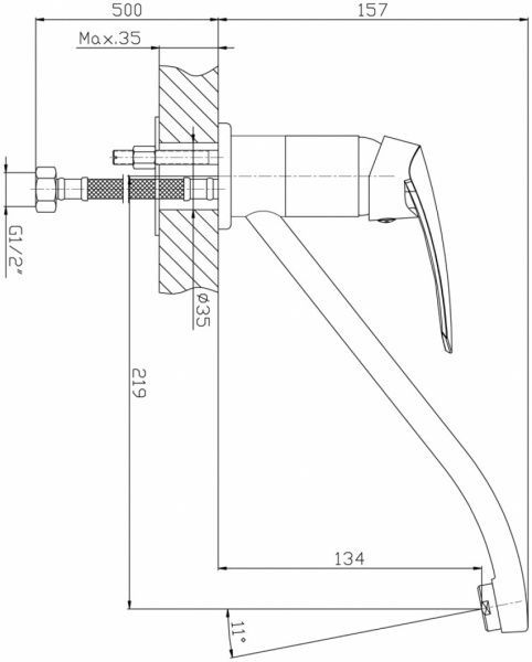 Змішувач для кухні Mixxen Грація MXH1006