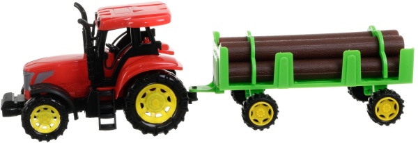Ігровий набір Shantou х3 шт. фермерські трактори з причепами JY238848
