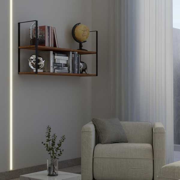 Кронштейн для полок Valore Прямоугольник двойной Loft SB-DR-21