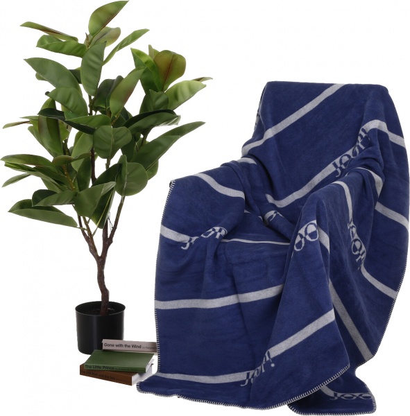 Плед Logo-Str Navy 150x200 см синий Joop! 