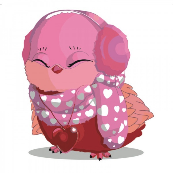 Раскраска по номерам Strateg Совушка с наушниками 30х30 см ES001