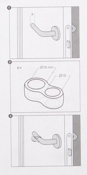 Стопор дверной REI 8TR прозрачный