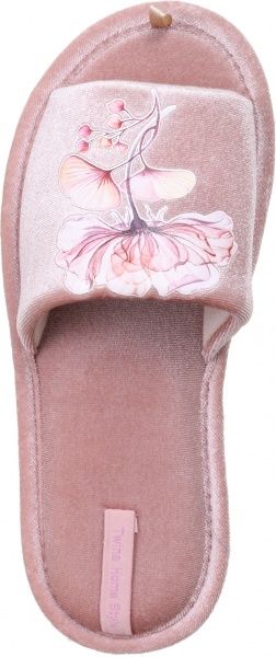 Капці домашні Twins HS-VL велюр з наліпкою р. 36/37 бежевий 