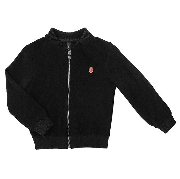 Бомбер для мальчика Smil р.128 черный 116529 