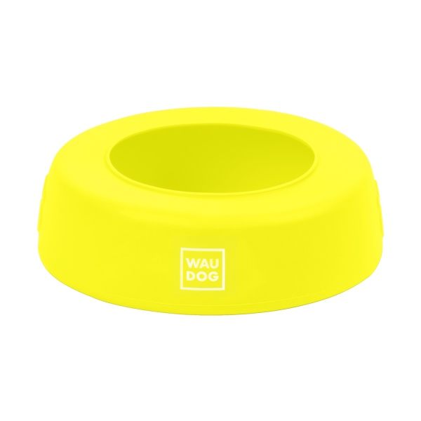 Миска-непроливайка WAUDOG Silicone 1 л жовтий 50798