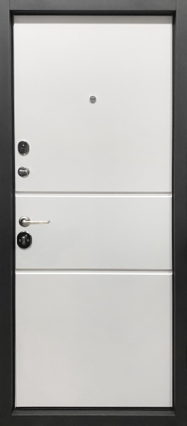 Дверь входная Министерство дверей ФЛАГМАН венге серый горизонт 2050x960 мм левая