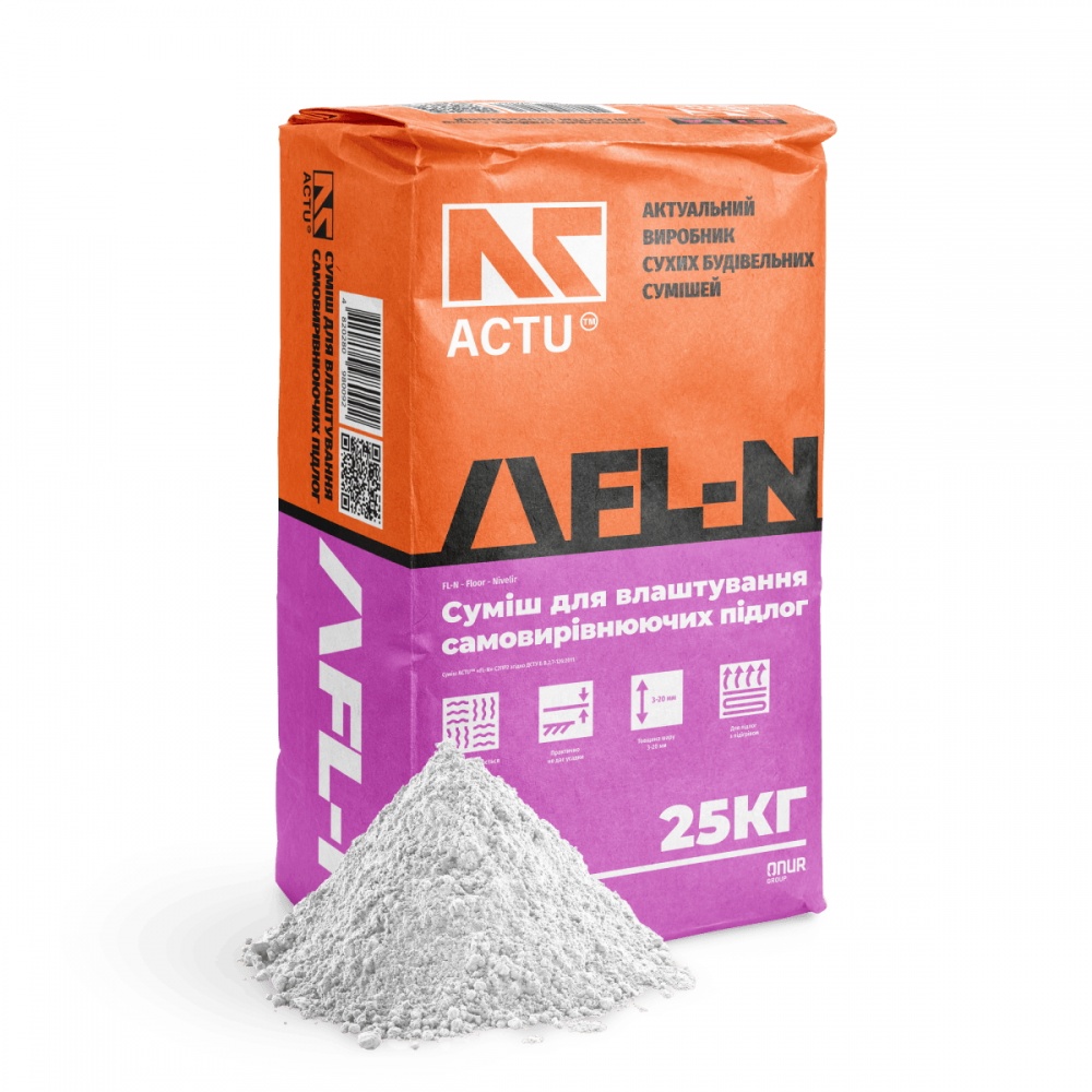 Самовыравнивающийся пол ACTU ПРО, FL-N, 25кг