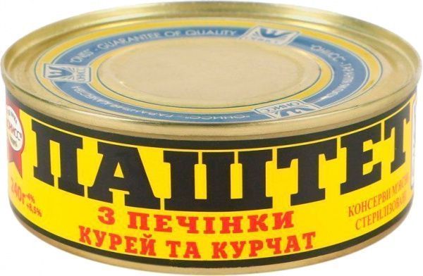 Паштет Онисс из печени кур и цыплят 240 г