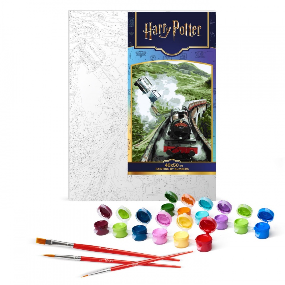 Картина по номерам Harry Potter: Полет в Хогвартс ©Warner Bros. 40х50 см Ideyka