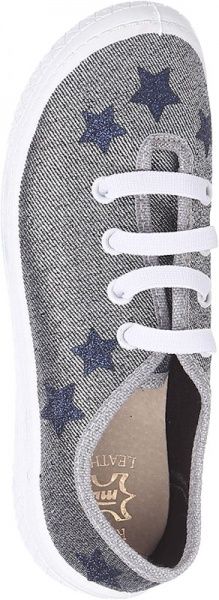 Кеды 3F р.35 серебряный 4Bt14/6 