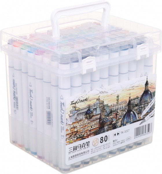 Набор двусторонних маркеров Touch mark 80 цветов разноцветный 