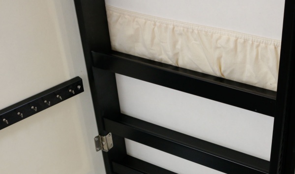 Напольное зеркало с секцией для хранения аксессуаров PS160-A4014 360x1230 мм черный 