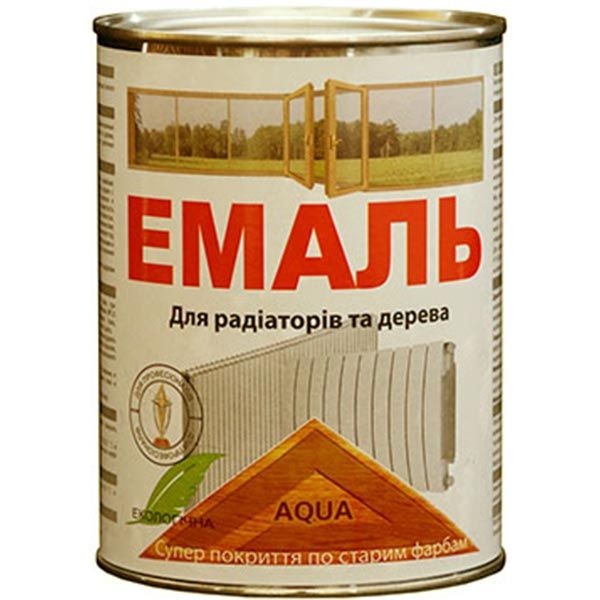 Емаль ProCristal для радіаторів білий напівмат 0,8л