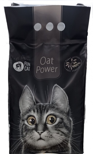 Наповнювач для котячого туалету Fun Cat Oat Power вівсяний проти запаху 5 л 2,2 кг 