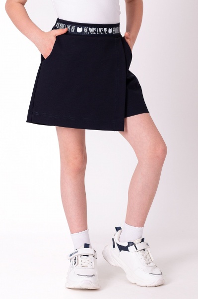 Юбка-шорты Mevis р.146 синий 3779 